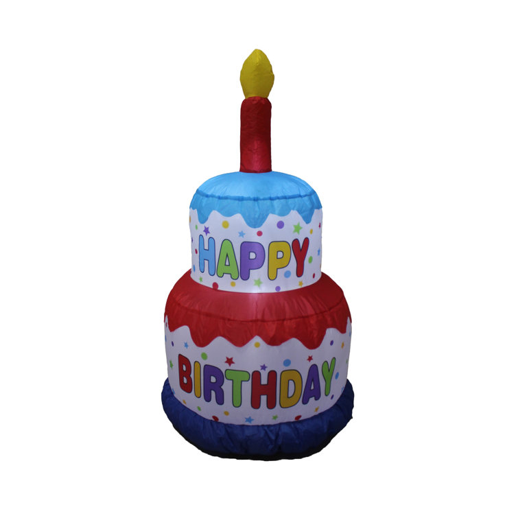 The Party Aisle™ Happy Birthday Cake Inflatable Wayfair